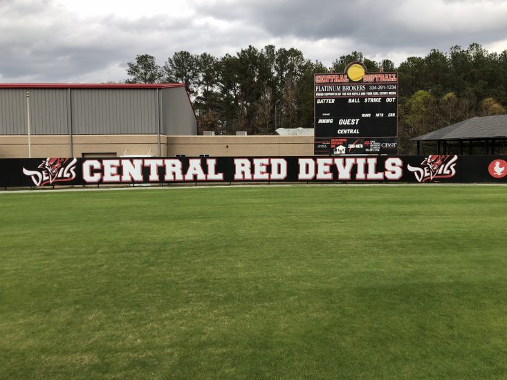 Outfield Stadium Padding with Imprinting 1